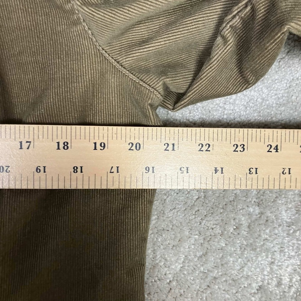 Jeanstar Womens Corduroy Military Style Jacket Olive Green Button Up Size L - Picture 7 of 12